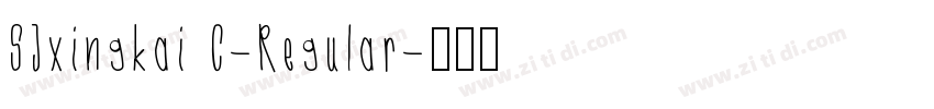 SJxingkai C-Regular字体转换
